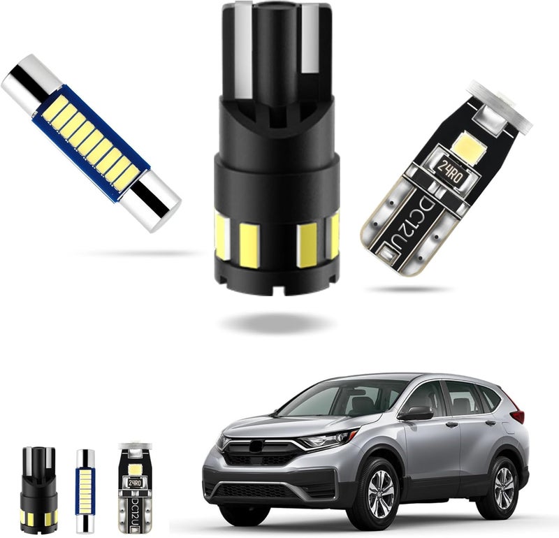 EASY EAGLE LED Interior Car Lights for Honda-CRV-2013-2021: 11 Piece Kit White LED Light Bulbs - Super Bright 6000K + Install Tool - Image 1